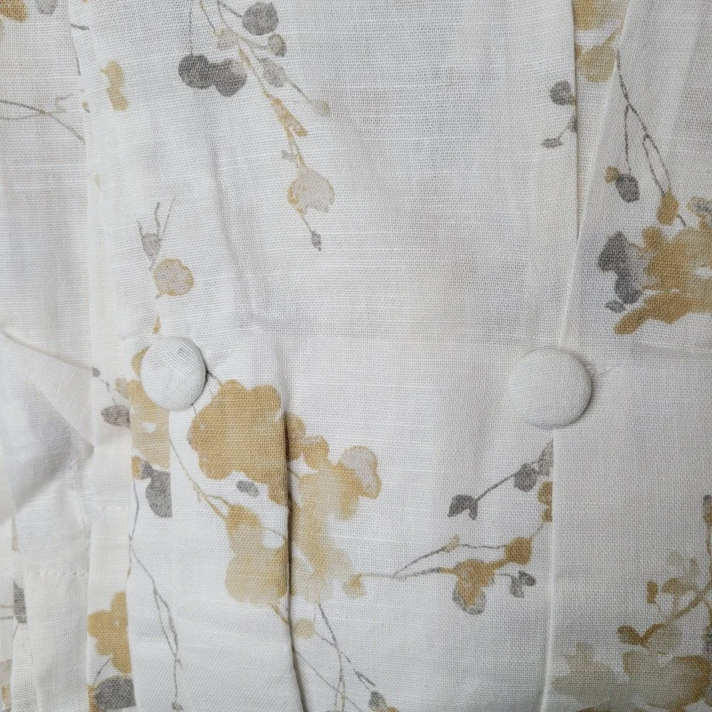 DKNY 2 Light Filtering Inverted Pleat Back Tab Panels Wallflower 32x96‎ Curtains